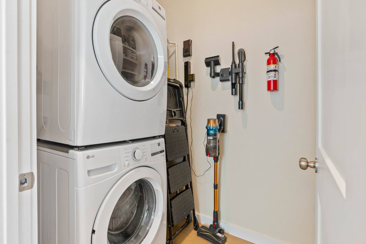 Washer and dryer available for your convenience, perfect for longer stays or beach days.
